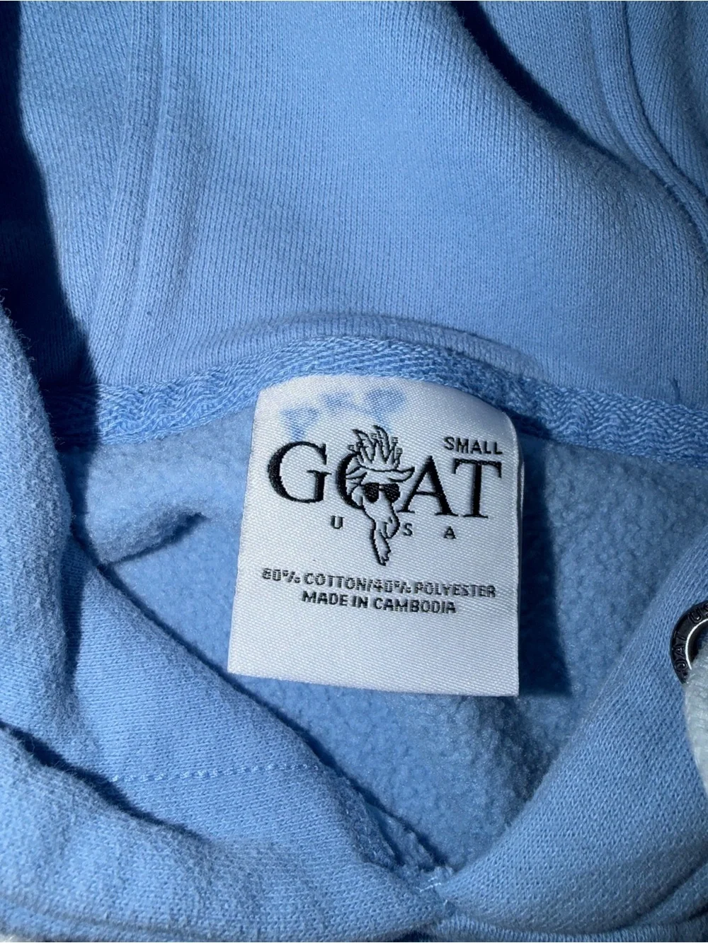 Light Blue Crewneck Hoodie Sweater - GOAT USA